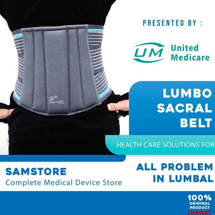 KORSET LUMBAL HNP | LUMBO SACRAL BELT UM A-21 | KORSET LUMBAL/LUMBAR PREMIUM STABILITAS PUNGGUNG BAW