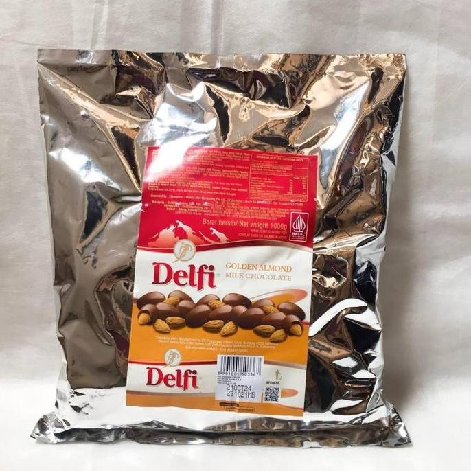 COKLAT DELFI 1Kg -coklat kiloan- parcel coklat- Almond Chocolate Food Cokelat Snacks LM