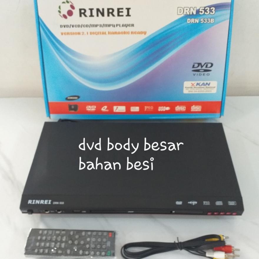 Dvd/Vcd/Cd/Mp3/Mp4 Player Rinrei Optik Samsung Read Kaset Bajakan/Ori
