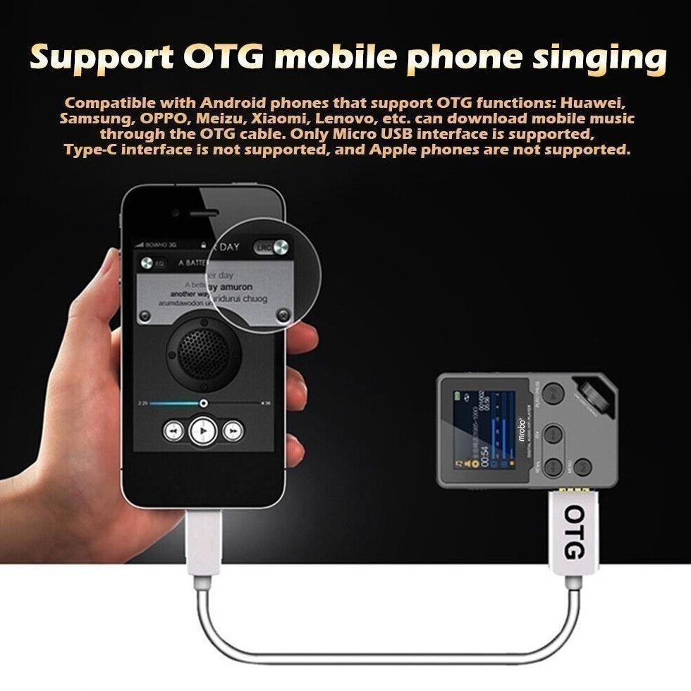 Grosirunik99 Mrobo C5 8Gb - Mp3 Mp4 Digital Audio Player Lossless Hd Flac