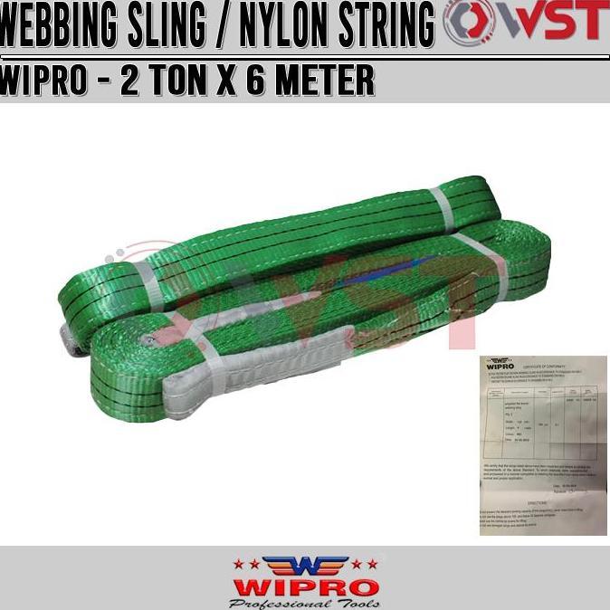 Wipro Webbing Sling 2Ton x 6Meter / Tali Angkat 2 Ton x 6 Meter