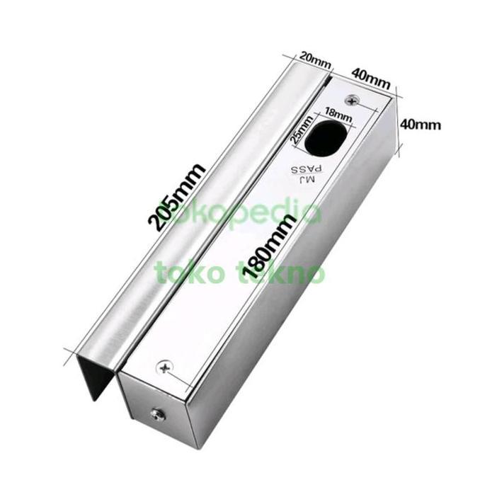 Sikkerhet- Dropbolt 5 Wire + Breket Dropbolt Pintu Kaca - Akses Door ( 1 Set )