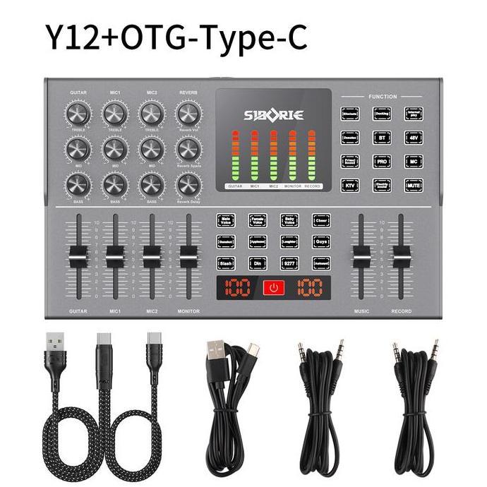 Fimasanihsasti8 - Siborie Otg Digital Live Soundcard Y12 Dilengkapi Dengan Kabel Otg