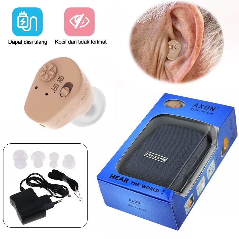 AlatBantu Dengar alat pendengaran telinga tuli alat dengar telinga orang tua Hearing Aid Rechargeabl