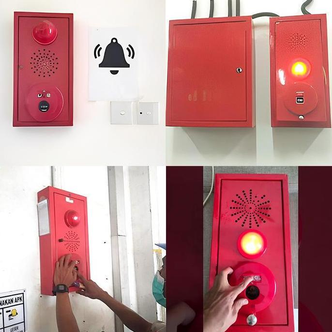 Sikkerhet- Local Combination Box / Box Fire Alarm / Panel Fire Alarm Lokal 50 Cm X 10 Cm X 25 Cm / K
