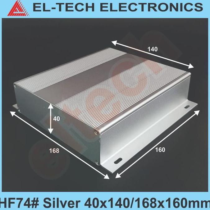 Box Aluminium HF74# Silver 40x140/168x160mm Electronic Instrument Project Alumunium Alminium Almuniu