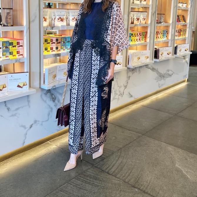 Setgirl- Lausboutique-Abaka Set-Seri 1023-Oneset Batik Wanita Pesta Celana Fit Kulot Loose Outer Pan