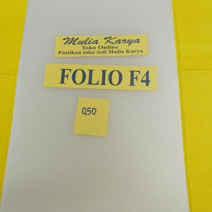 Pacnpac- Plastik F4 Jilid Mika Kaku Bening Doff Dove 0.50