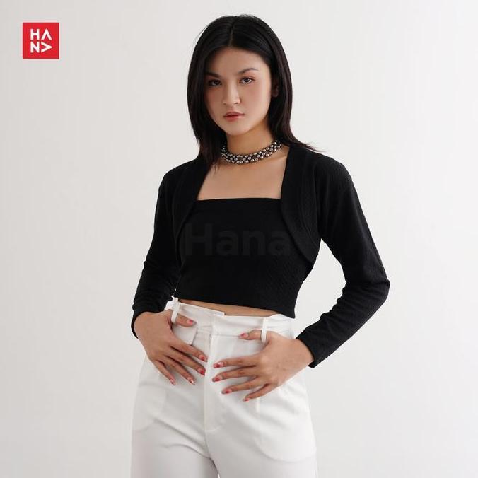 Setgirl- Hana Fashion - Jiyeon Top Set/Atasan Set Kemben Dan Outer/ Baju Panjang Casual/ Baju Panjan