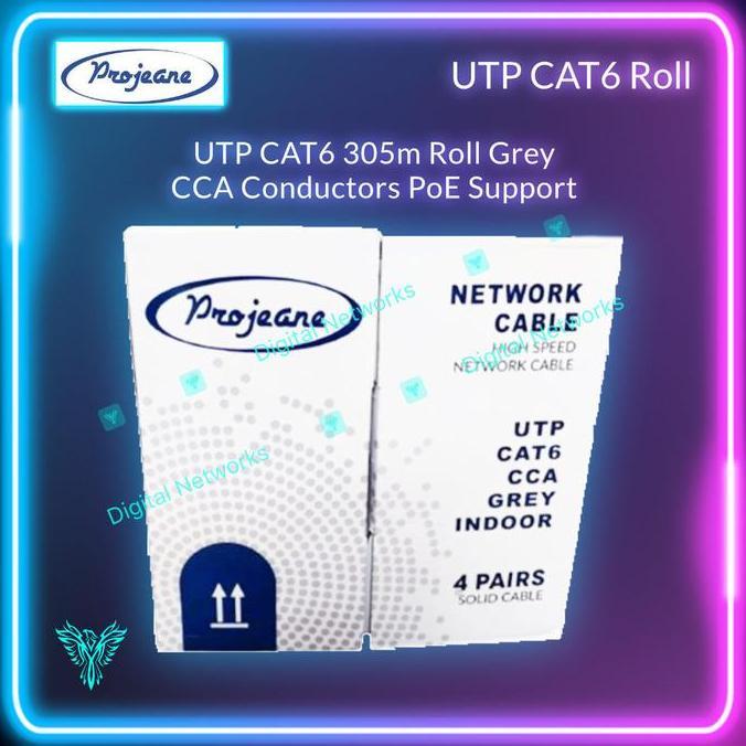 TERMURAH - Projeane UTP Cat6 Kabel UTP Cat6 Projane Kabel Projean UTP Cat6