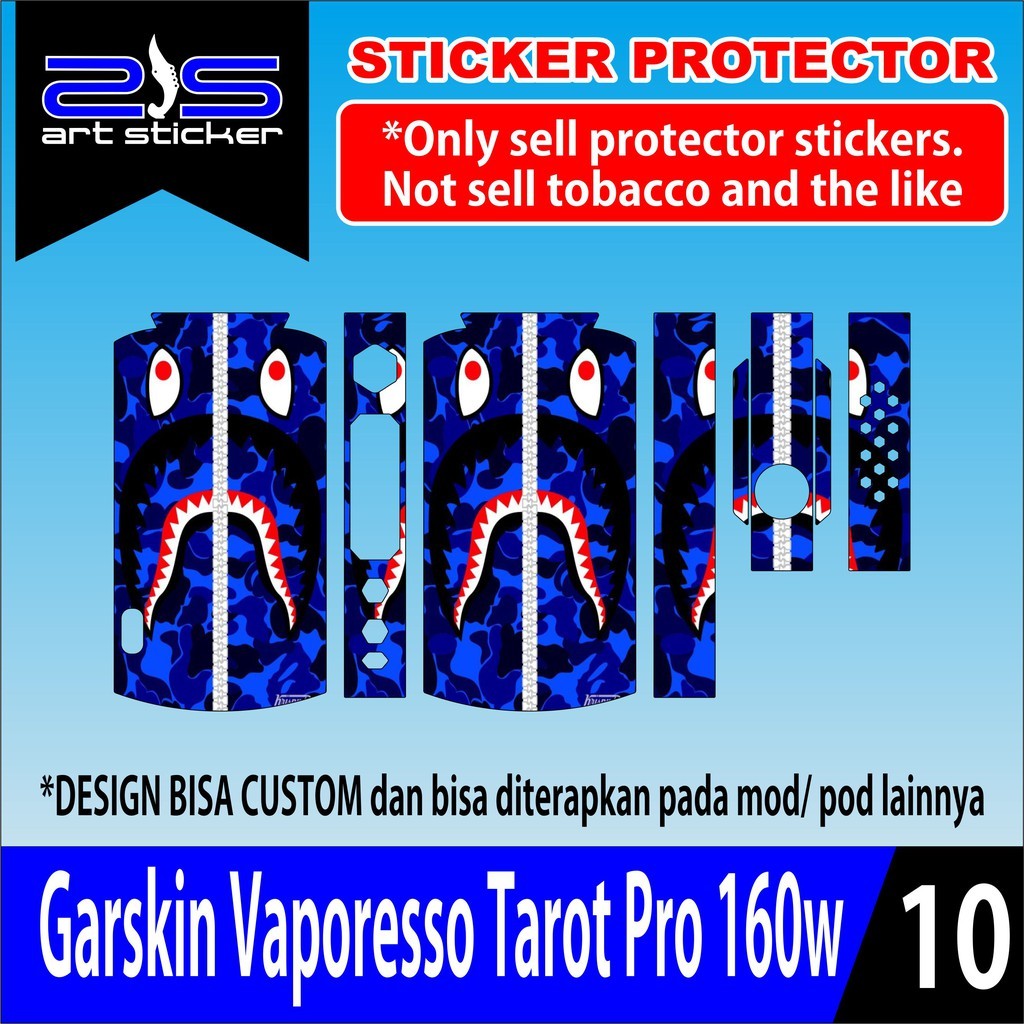 Promo 2Pcs Skin Sticker Garskin Vaporesso Tarot Pro Garskin Case Stiker Protector Free Custom COD
