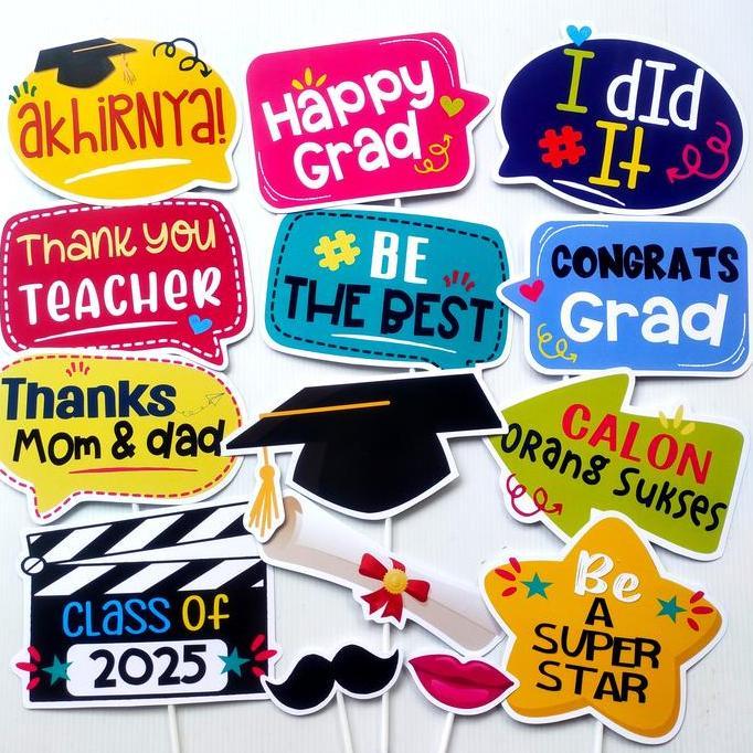 GRADUATION BOARD PROPS PHOTOBOOTH AKSESORIS PHOTOBOOTH