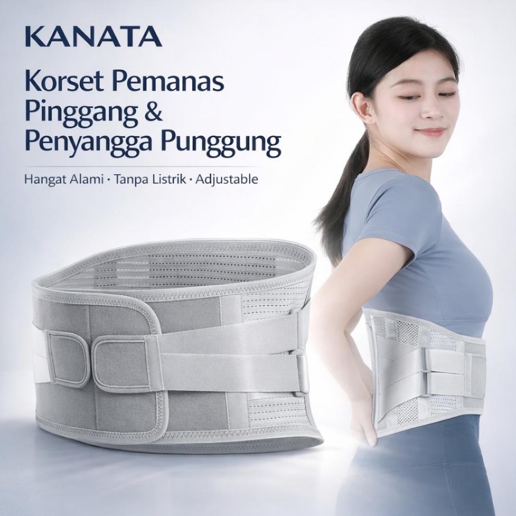Sabuk Terapi Pinggang Penyangga Punggung Bawah dengan Plate Korset Pinggang Penyangga Punggung dan P