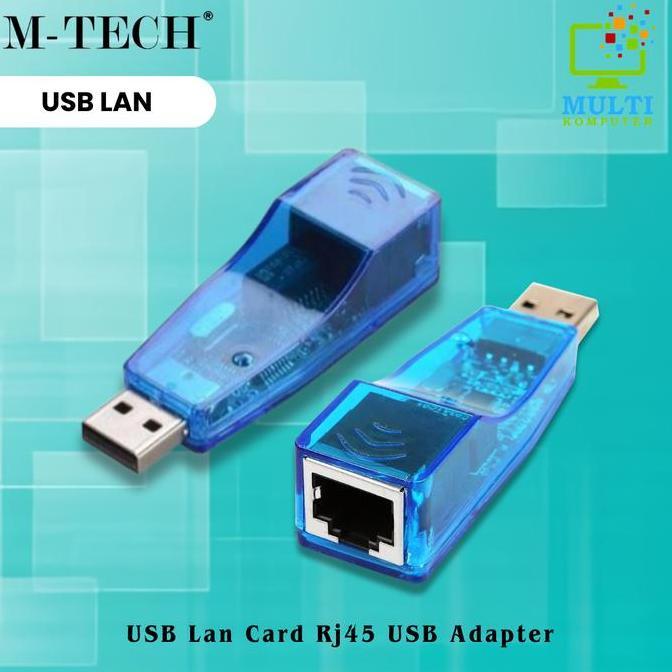 USB LAN / USB 2.0 LAN ADAPTER / USB LAN CARD RJ45 USB Ethernet Adapter Biru Pc