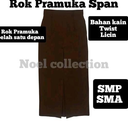 NIKMATI PRODUK INI Rok coklat pramuka Rok span belah 1 panjang SMP SMA (twist/licin) NON KARET ATAU 