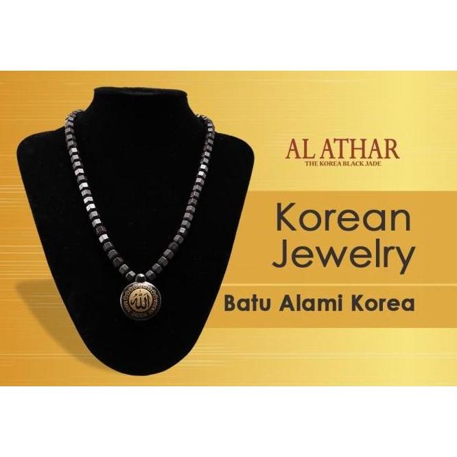 PLOMAT Kalung Black Jade / Kalung Kesehatan Terapi Terbaik Korea
