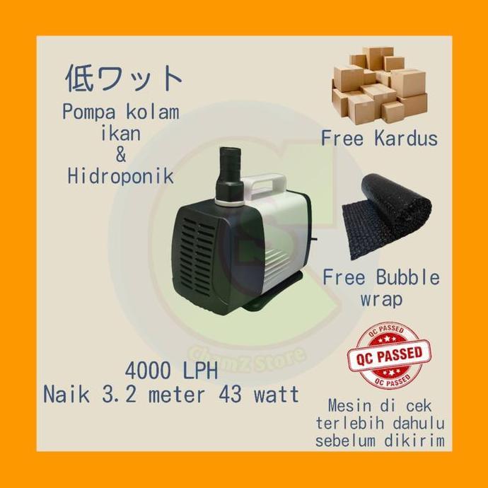 NEW POMPA KOLAM KOI - MESIN AIR CELUP LOW WATT SUBMERSIBLE / POMPA KOLAM ORI