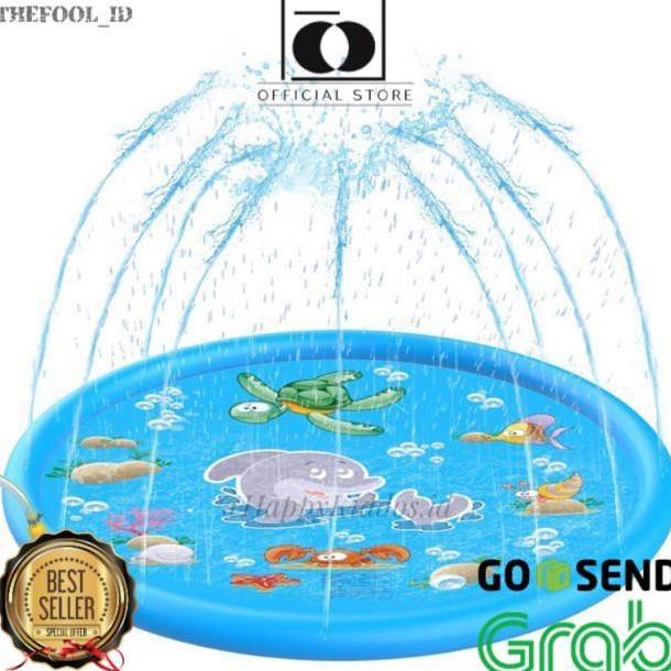 SRADAN kolam air mancur anak matras air mancur anak kolam renang karet anak