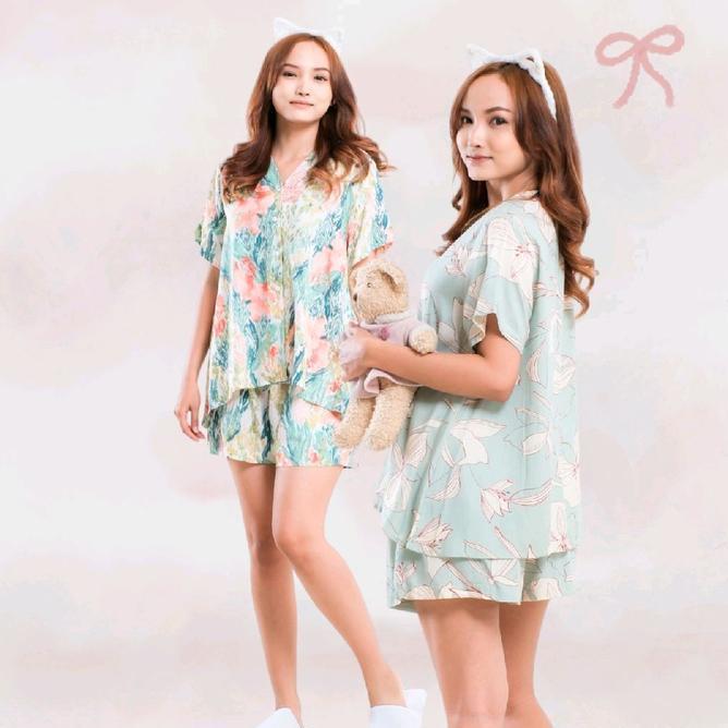 Cherie Nebi Cherie Nebi Vneck Celana Pendek Rayon Premium Oneset