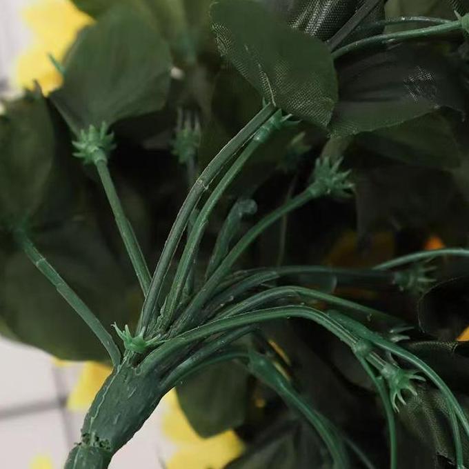Fiore- Bunga Sakura Juntai 80Cm Plastik Bunga Violet Sulur Rambat Bunga Hias Gantung Plastik Dan Pot