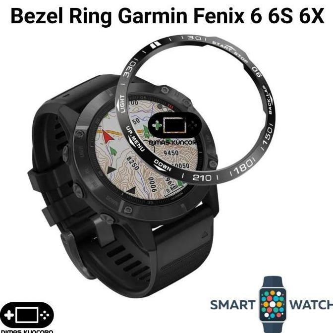TERLARIS BEZEL RING GARMIN FENIX 6 6S 6X COVER PROTECTOR CASE METAL BUMPER METAL GARMIN FENIX 6 6S 6