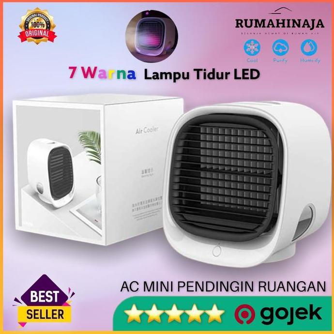 AC Mini Portable Humidifier Untuk Kamar Dingin Pendingin Ruangan LED