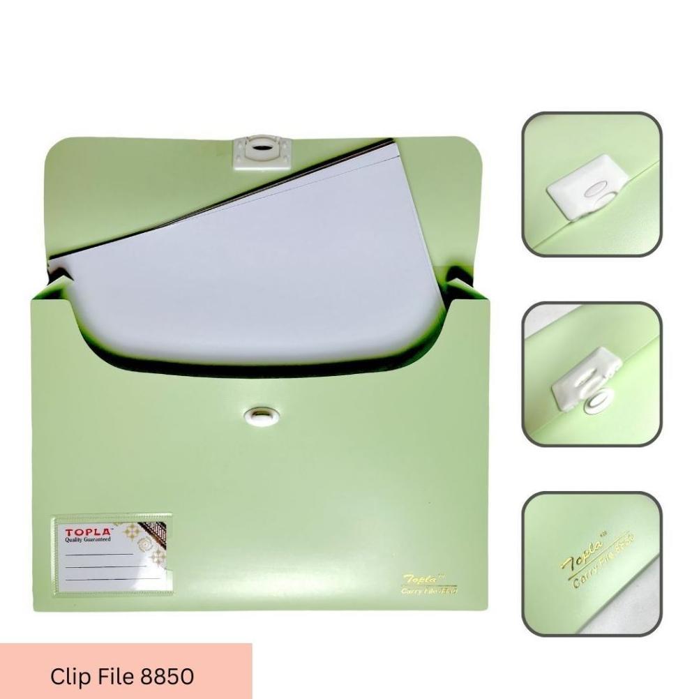 MAP CARRY FILE BOX F4 / MAP TENTENG DOKUMEN KERTAS BERKAS KANTORAN WARNA PASTEL UKURAN FOLIO