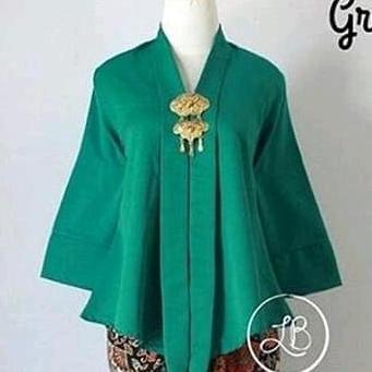 Atasan Floy Baloteli Encim Polos Busui / Kebaya Natal / Kebaya Atasan / Kebaya Encim Polos CS