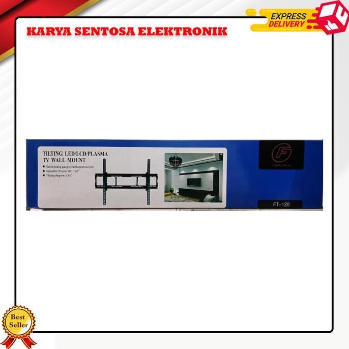 BRACKET TV TILT, BRACKET DINDING, BRACKET LCD / LED FT-120 TV LED LCD 42-100 INCH