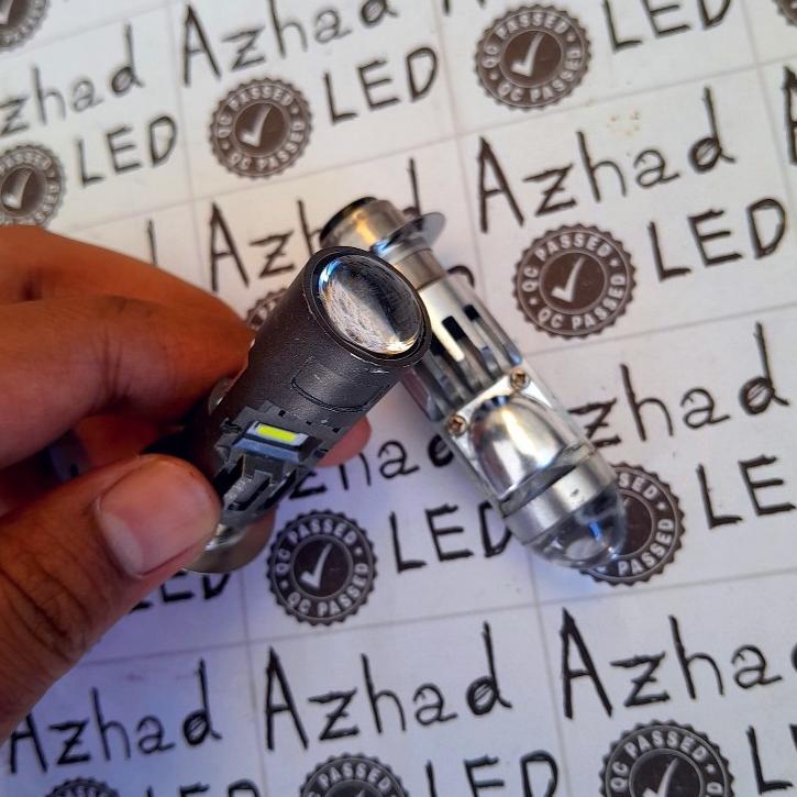 PROMO TERBARU Lampu LED H6 Mini BiLED CR7 20 Watt ACDC Motor Bebek Metik Cut Off Bluelens Mini Proji