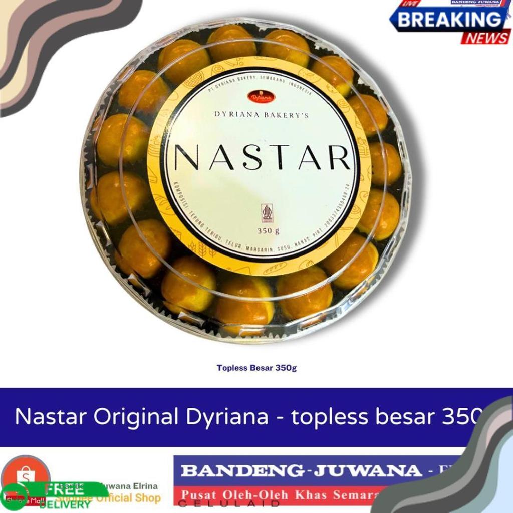 High Quality Nastar Original Topless Besar 350G Merek Dyriana