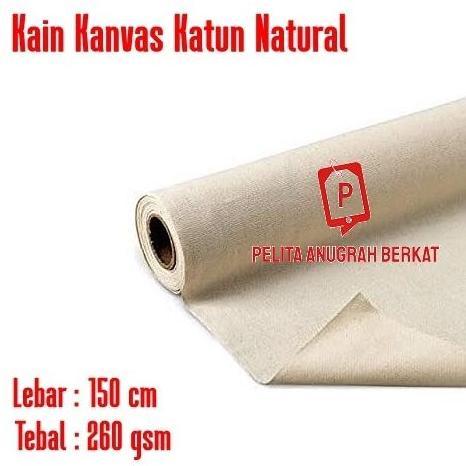 Newarc- Kain Kanvas Katun Tebal Roll Meteran / Bahan Tas Canvas Lukis