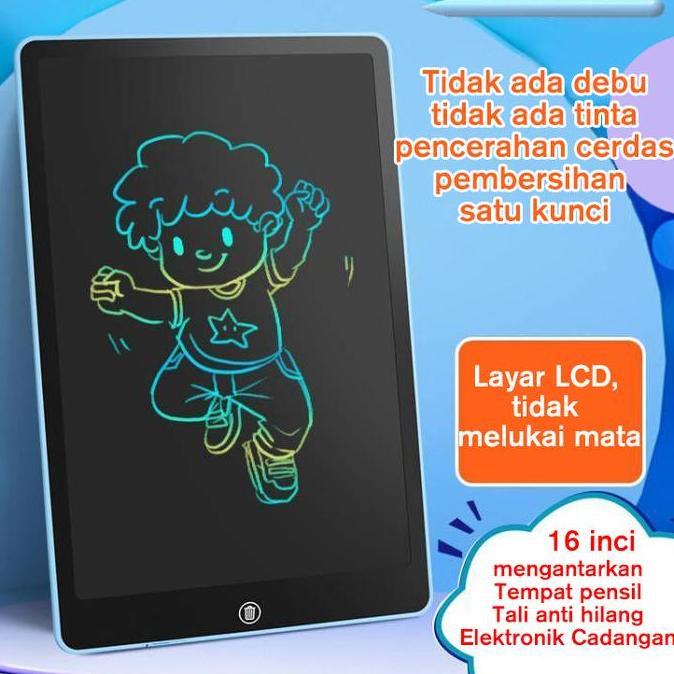 LCD Writing Board Drawing Tablet 16 inch Papan Tulis Anak Board