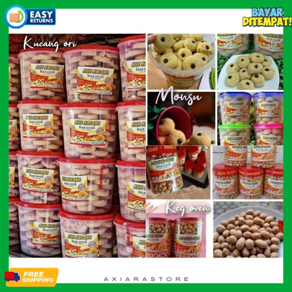 Special Price Aneka Kue Produk Mak Enak - Kue Kacang Mak Enak - Kacang Oven - Monde Susu - Lidah Kuc