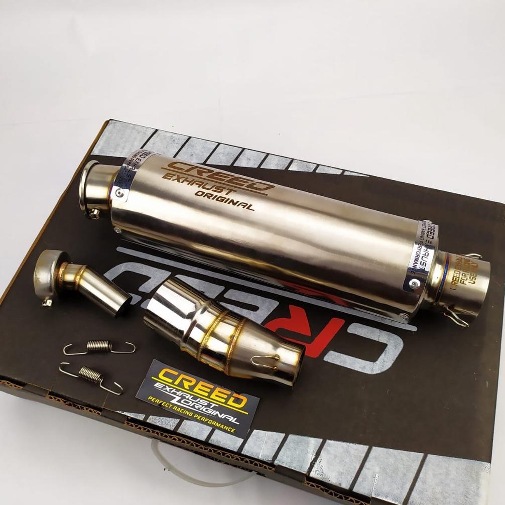 NEW ORIGINAL KNALPOT RACING CREED EXHAUST + SLIP ON + DB KILLER FOR CBR 150R CB150R NINJA 250 FI/KAR