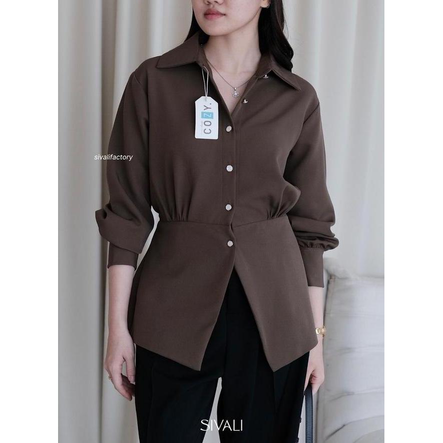 Sivali Alaia Fitted Sivali Alaia Fitted Blouse - Atasan Kemeja Wanita