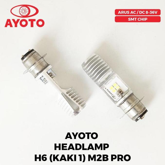 Promo LAMPU DEPAN (HEADLAMP) AYOTO H6 LED M2B PRO UNTUK MACTIC / BEBEK Diskon