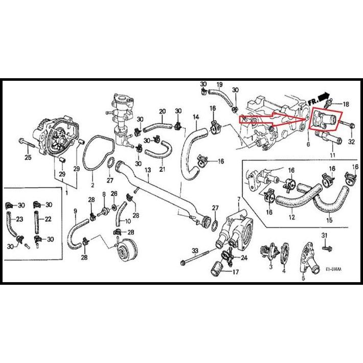 BEST DEAL WATER OUTLET ATAS CIVIC WONDER 1984 1985 1986 1987