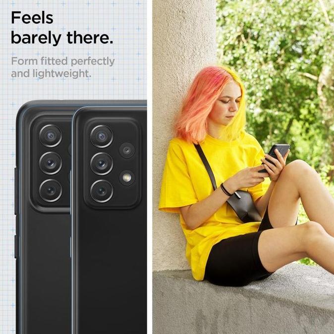 Case Samsung Galaxy A52 / A72 Spigen Thin Fit Slim Hybrid Casing - A72, Black