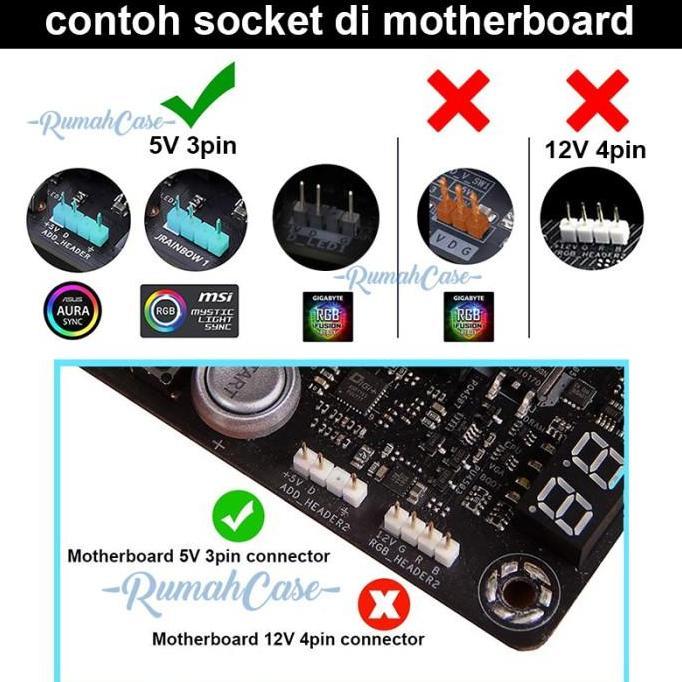 Extender ARGB 5V 3 Pin Extend Cable LED Strip Male Female 3pin