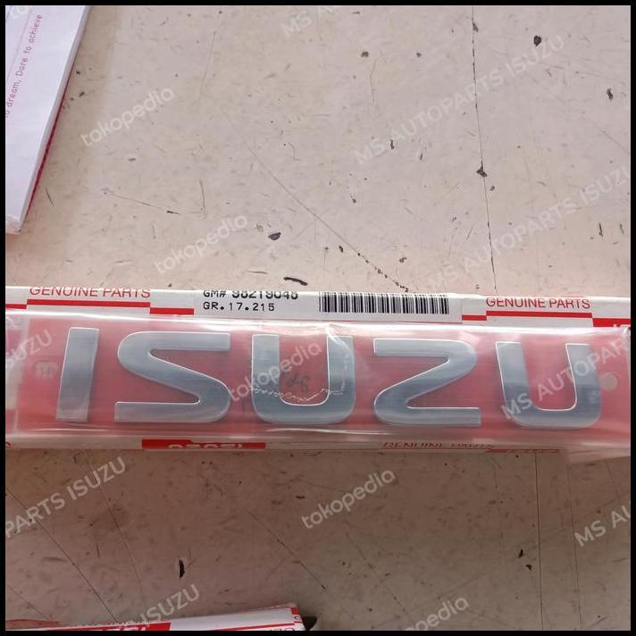 DISKON EMBLEM LOGO ISUZU PLATE TAIL GATE MUX MUX 2016-2019 ORIGINAL 
