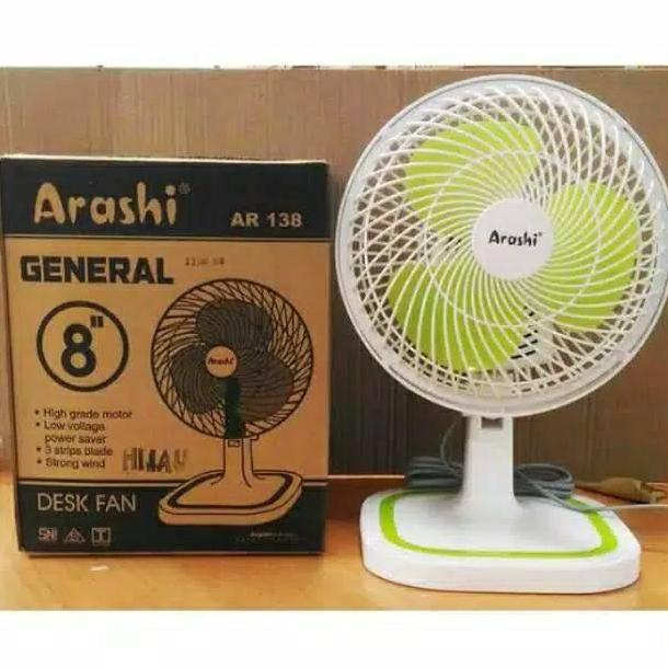 KIPAS ANGIN DUDUK MEJA GENERAL 8" ARASHI