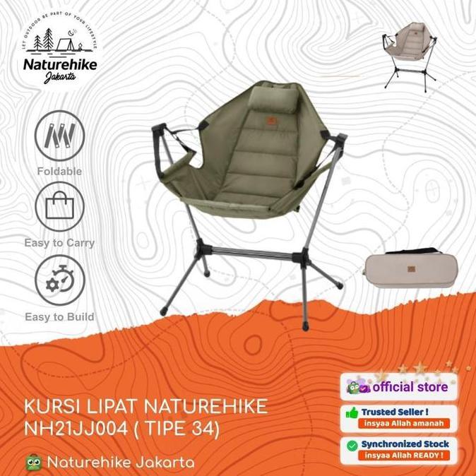 Terlaris Kursi Lipat / Portable / Outdoor Camping Naturehike Nh21Jj004 Tipe 34