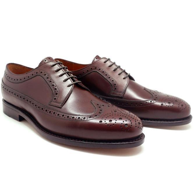 Fortuna Shoes Sepatu Kulit Pria Derby Long WIng - Leather Outsole 8085