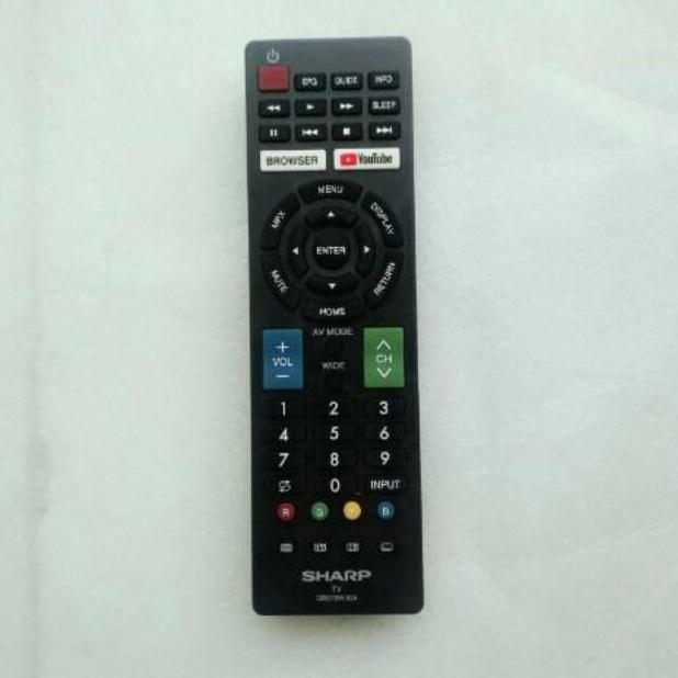 Remot Remote TV Sharp Aquos Smart Youtube Browser Original Asli Ori