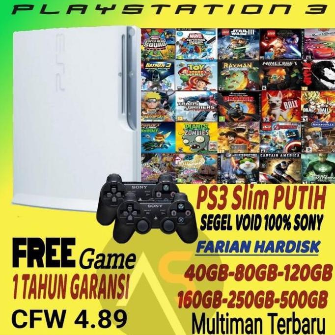 Ps3 Playstation 3 Slim Seri 2000X/ 3000X + Hdd 500gb/320gb/250gb/160gb