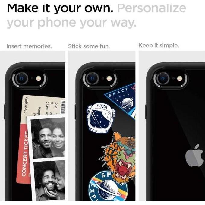 Case iPhone SE 2020 / 8 / 7 Spigen Ultra Hybrid 2 Anti Crack Casing