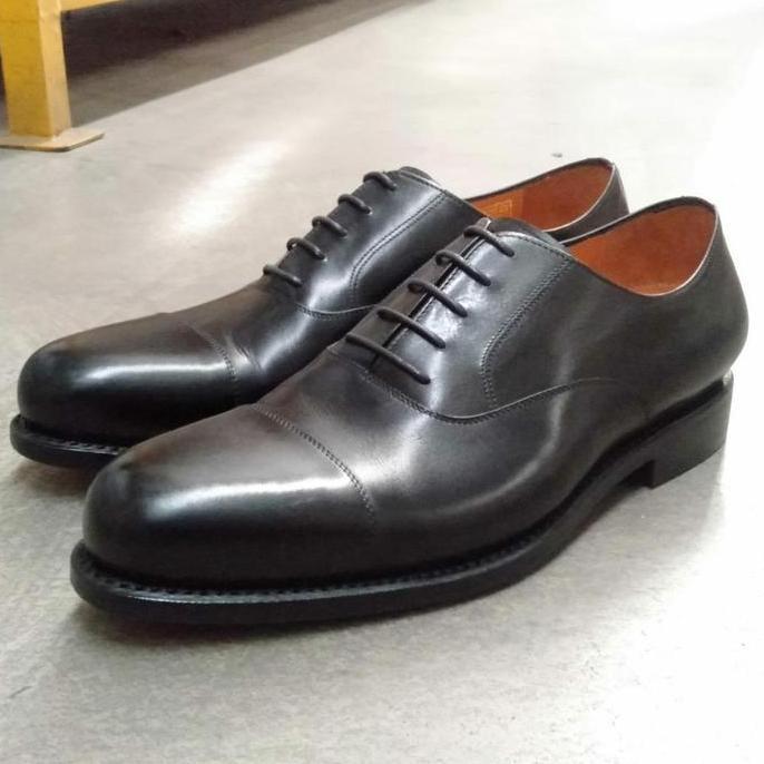 Fortuna Shoes Sepatu Kulit Pria Oxford Cap Toe - Leather 98800