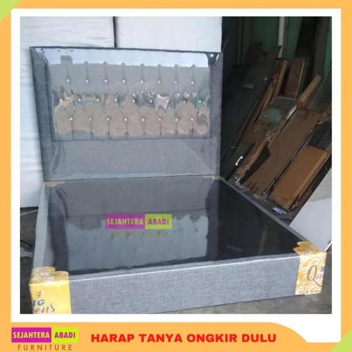 Terlaris Divan Sandaran Sultan Springbed Big Queen Exclusive Custom Ranjang Murah Ekonomis Divan Bed