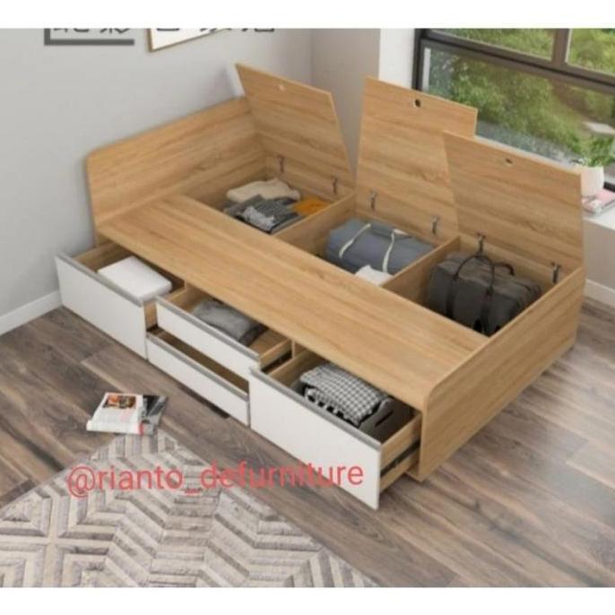 Terlaris Custom Order Dipan Laci 200X200 / Dipan Laci Minimalis